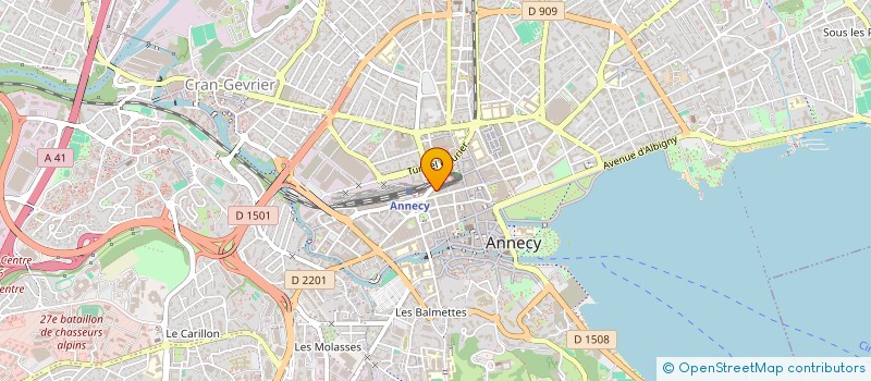 localisation de l'entreprise SERVICE D'ENTRAIDE DE L'EGLISE REFORMEE D'ANNECY à ANNECY