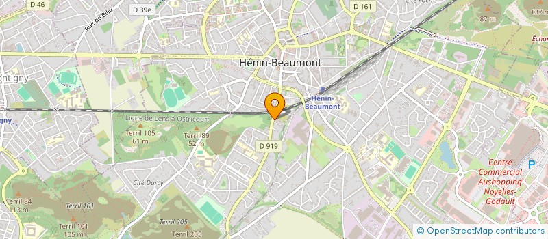 localisation de l'entreprise SERVICE D'ENTRAIDE EVANGELIQUE D'HENIN-BEAUMONT, EN ABREGE S.E.E.H.B AU DIACONAT  HENIN-BEAUMONT