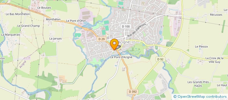 localisation de l'entreprise SERVICE D'ENTRAIDE FRATERNELLE à ACIGNE