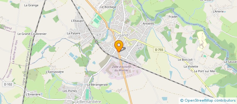 localisation de l'entreprise SERVICE D'ETAGE à CUGAND