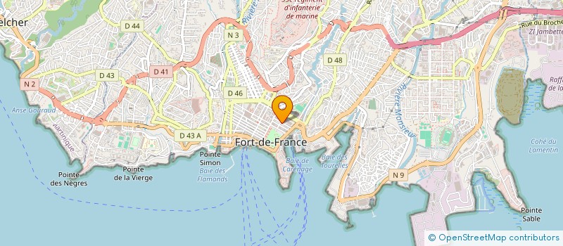 localisation de l'entreprise SERVICE D'INCENDIE ET DE SECOURS DE MARTINIQUE  FORT-DE-FRANCE