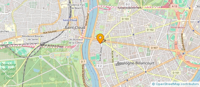 localisation de l'entreprise SERVICE D'INTELLIGENCE ECONOMIQUE ET D'ENQUETE PRIVEE à BOULOGNE-BILLANCOURT