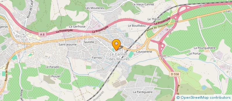 localisation de l'entreprise SERVICE DE DISTRIBUTION EAU POTABLE à LE CANNET-DES-MAURES