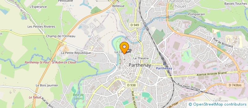 localisation de l'entreprise SERVICE DE L'ASSAINISSEMENT  PARTHENAY