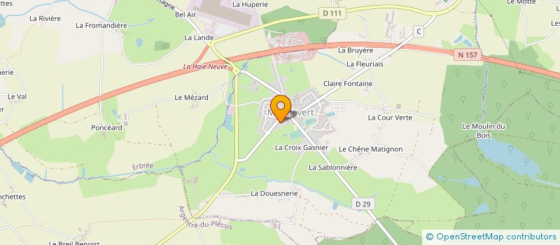 localisation de l'entreprise SERVICE DE REMPLACEMENT ARGENTRE DU PLESSIS  ARGENTRE-DU-PLESSIS