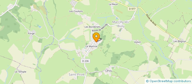 localisation de l'entreprise SERVICE DE REMPLACEMENT BUXY à BUXY