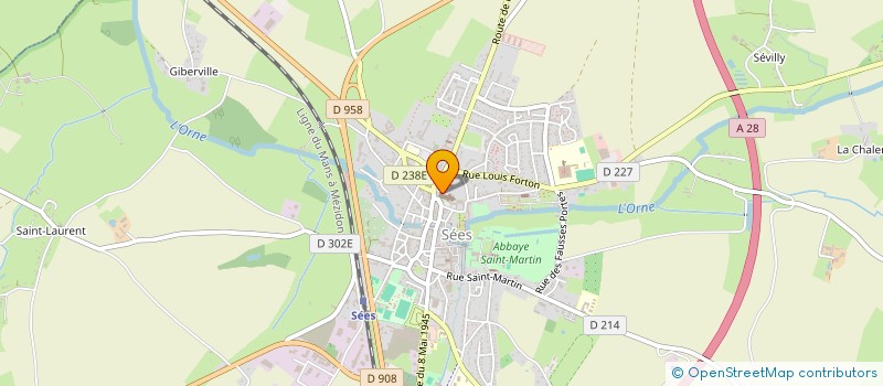 localisation de l'entreprise SERVICE DE REMPLACEMENT DE SEES à SEES