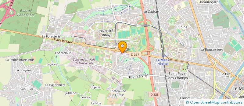 localisation de l'entreprise SERVICE DE REMPLACEMENT DEPARTEMENTAL SARTHOIS à LE MANS