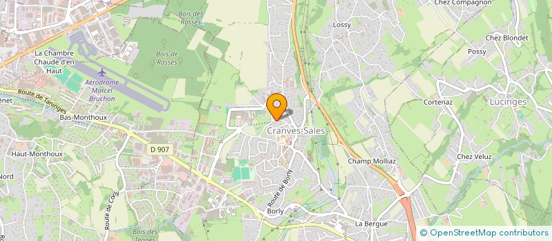 localisation de l'entreprise SERVICE DE REMPLACEMENT DES AGRICUL à CRANVES-SALES