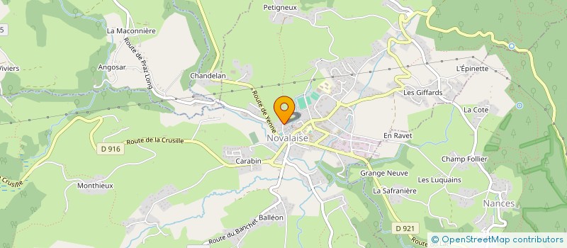 localisation de l'entreprise SERVICE DE REMPLACEMENT DU RHONE AU GUIERS à NOVALAISE