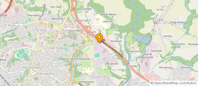 localisation de l'entreprise SERVICE DE REMPLACEMENT FINISTERE à QUIMPER