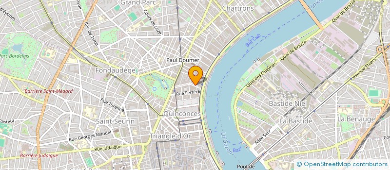 localisation de l'entreprise SERVICE DE REMPLACEMENT GIRONDE à BORDEAUX
