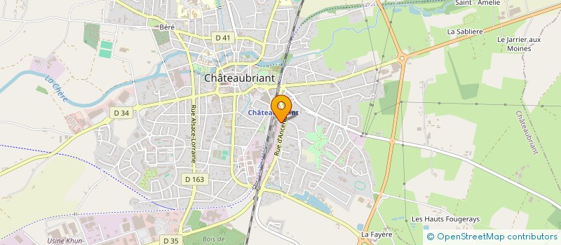localisation de l'entreprise SERVICE DE REMPLACEMENT L'ARROCH à CHATEAUBRIANT
