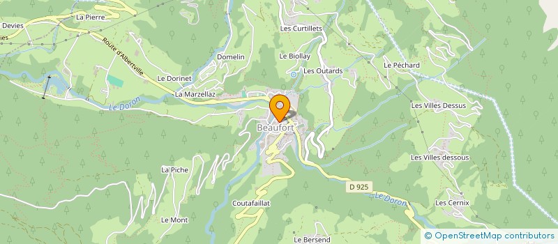 localisation de l'entreprise SERVICE DE REMPLACEMENT MONT BISANNE à BEAUFORT