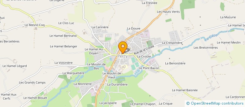 localisation de l'entreprise SERVICE DE REMPLACEMENT PERCY-VILLEDIEU  PERCY-EN-NORMANDIE