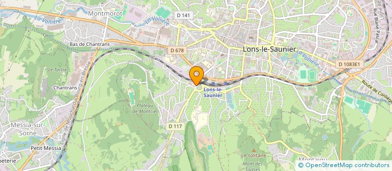 localisation de l'entreprise SERVICE DE REMPLACEMENT VITICOLE DU JURA  LONS-LE-SAUNIER