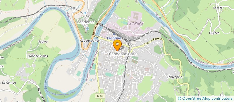 localisation de l'entreprise SERVICE DE SOINS A DOMICILE à CAPDENAC-GARE