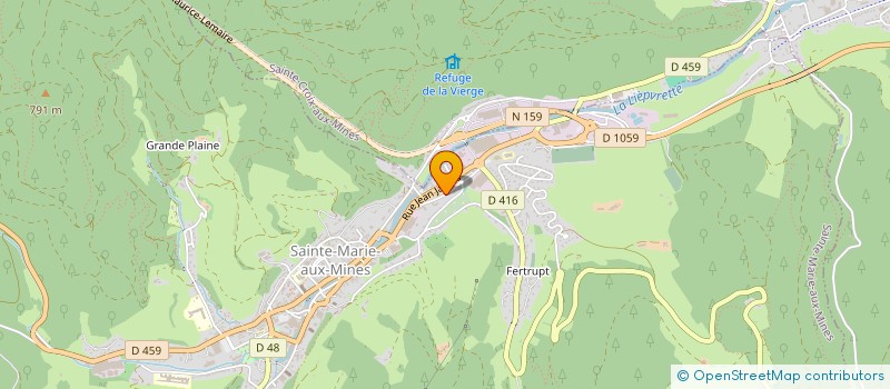 localisation de l'entreprise SERVICE DE SOINS INFIRMIERS A DOMICILE à SAINTE-MARIE-AUX-MINES
