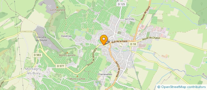 localisation de l'entreprise SERVICE DE SOINS INFIRMIERS A DOMICILE à BUXY