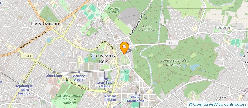 localisation de l'entreprise SERVICE DE TRANSPORT AUTOMOBILE 93 à CLICHY-SOUS-BOIS
