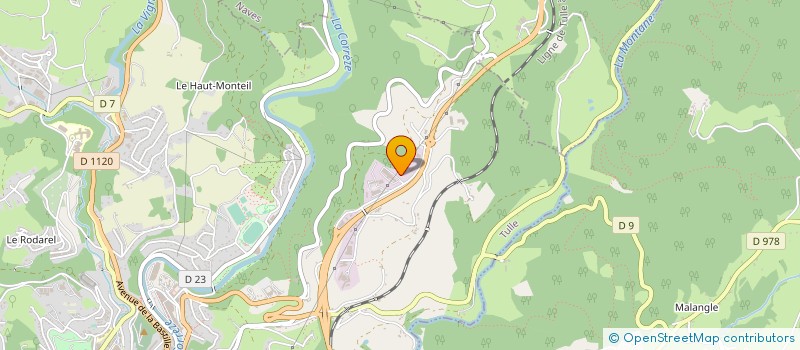 localisation de l'entreprise SERVICE DEPARTEMENTAL D'INCENDIE ET DE SECOURS CORREZE à TULLE