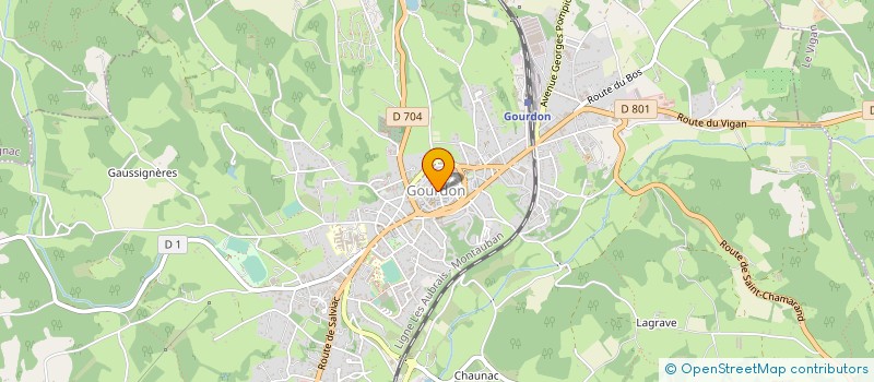 localisation de l'entreprise SERVICE DES EAUX DE GOURDON à GOURDON