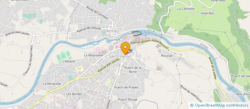 localisation de l'entreprise SERVICE DES EAUX DE ST JUERY à SAINT-JUERY