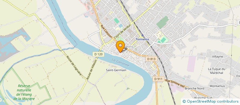 localisation de l'entreprise SERVICE DISTRIBUTION DU CENTRE VILLE  TONNEINS