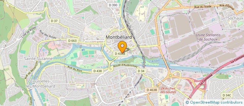 localisation de l'entreprise SERVICE ENTRAIDE PROTESTANTE à MONTBELIARD