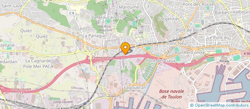 localisation de l'entreprise SERVICE ENTRETIEN DISTRIBUTEUR PETROLIER à TOULON