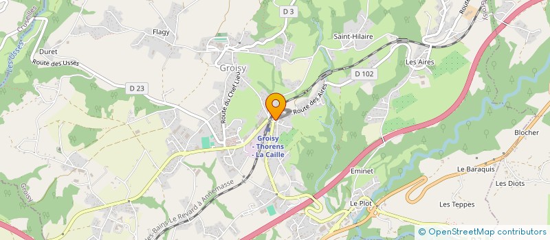 localisation de l'entreprise SERVICE ET JARDINS  GROISY