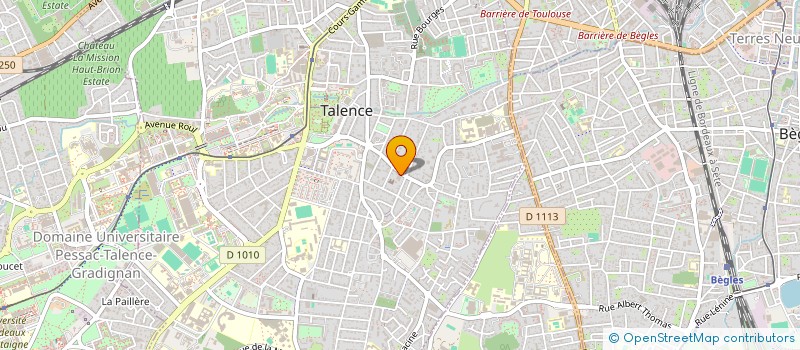 localisation de l'entreprise SERVICE ET NEGOCE D AQUITAINE à TALENCE