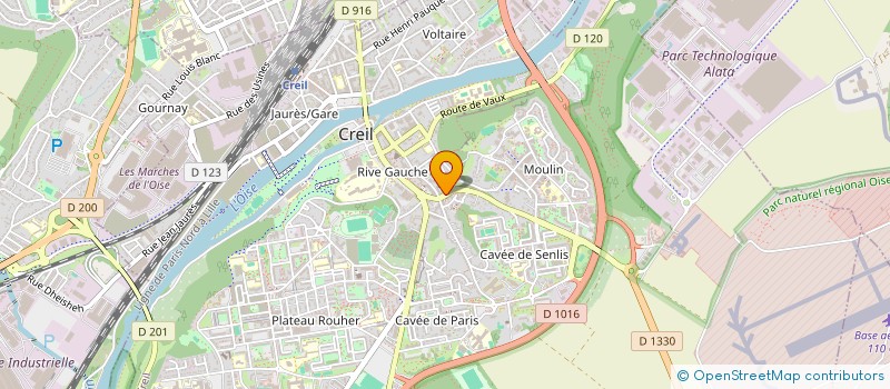 localisation de l'entreprise SERVICE ET PAYSAGE  CREIL