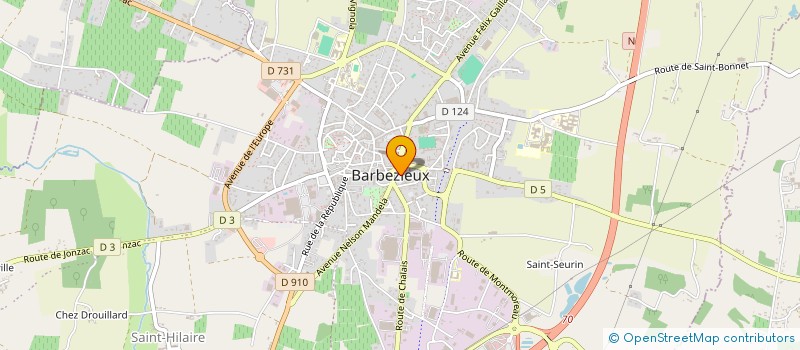 localisation de l'entreprise SERVICE ETUDE CONCEPT à BARBEZIEUX-SAINT-HILAIRE
