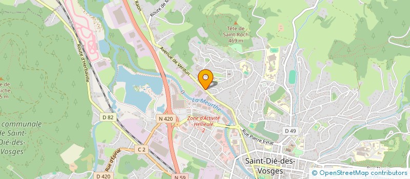 localisation de l'entreprise SERVICE ETUDE ET REPARATION OUTILLAGE ET MOBILIER à SAINT-DIE-DES-VOSGES