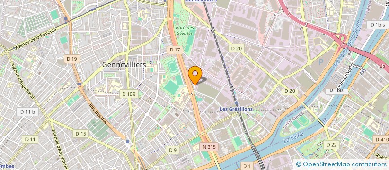 localisation de l'entreprise SERVICE EXCLUSIF SARL à GENNEVILLIERS