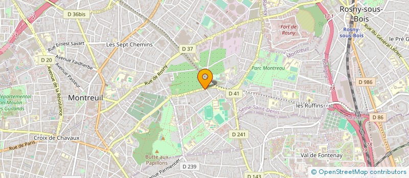 localisation de l'entreprise SERVICE EXPRESS GLOBAL à MONTREUIL