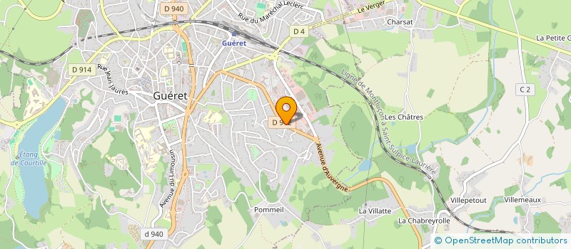 localisation de l'entreprise SERVICE FAMILLE à GUERET