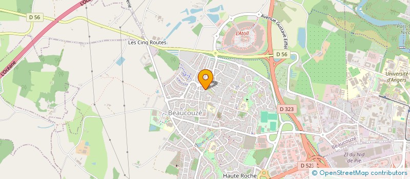 localisation de l'entreprise SERVICE FINANCEMENT à BEAUCOUZE