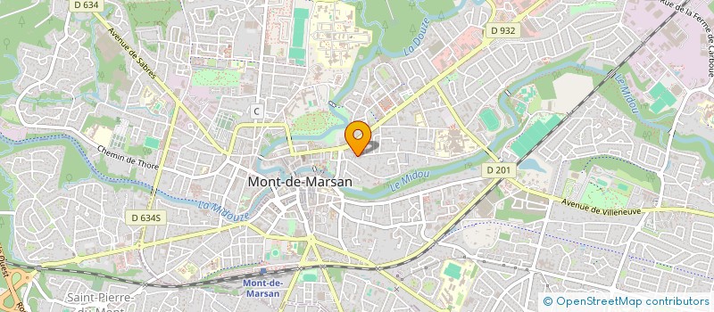 localisation de l'entreprise SERVICE FISCAL TVA MODEF  MONT-DE-MARSAN