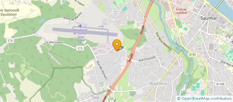 localisation de l'entreprise SERVICE FORMATION  SAUMUR