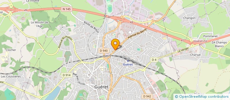 localisation de l'entreprise SERVICE FORMATION TAXIS à GUERET