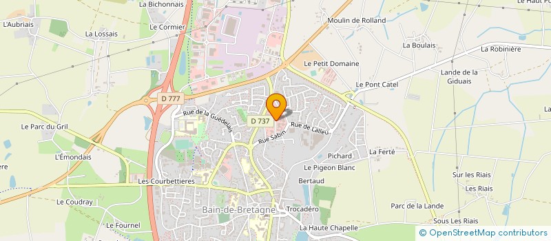 localisation de l'entreprise SERVICE FRIGORIFIQUE INDUSTRIEL ET COMMERCIAL à BAIN-DE-BRETAGNE