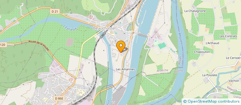 localisation de l'entreprise SERVICE FROID à LA-VOULTE-SUR-RHONE