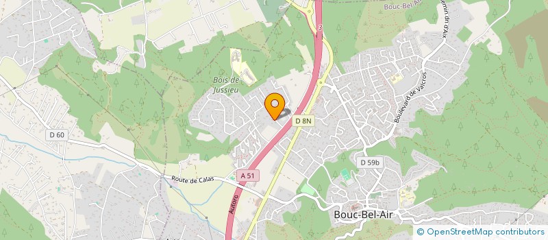 localisation de l'entreprise SERVICE FROID CLIMATISATION (S.F.C)  BOUC-BEL-AIR