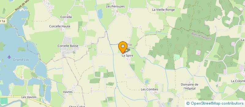 localisation de l'entreprise SERVICE FROID EMBARQUE  BRESSE VALLONS