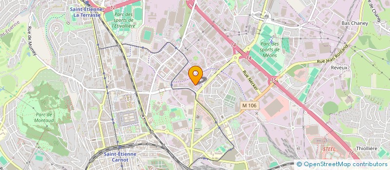 localisation de l'entreprise SERVICE FUNERAIRE LOIRE  SAINT-ETIENNE