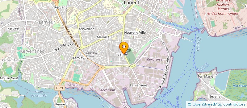 localisation de l'entreprise SERVICE GAGNANT à LORIENT