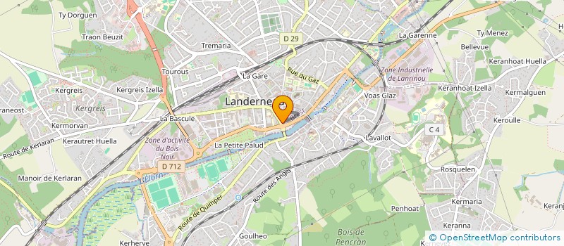 localisation de l'entreprise SERVICE GESTION ADMINISTRATIVE GUYANE  LANDERNEAU