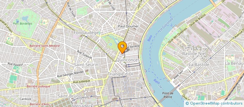 localisation de l'entreprise SERVICE GESTION IMMOBILIER à BORDEAUX